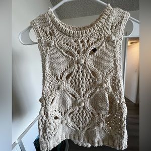 Zara Crochet Knit Top
